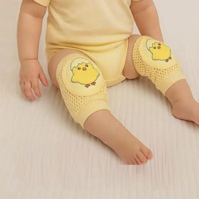 Protège genoux bébé Genouillères d'été respirantes jaune