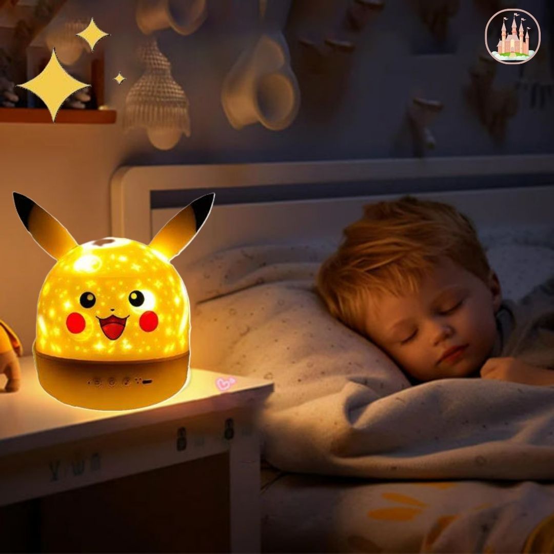 Veilleuse musicale à projection Pokémon ciel étoilé Pikachu | GlowBuddy™