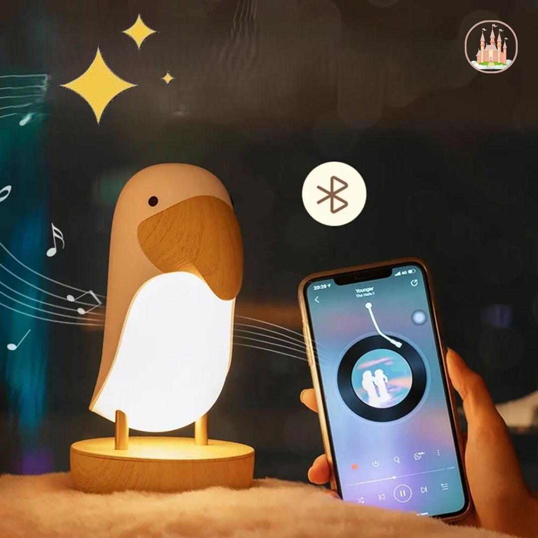 Veilleuse pingouin avec modèle haut-parleur | GlowPenguin™