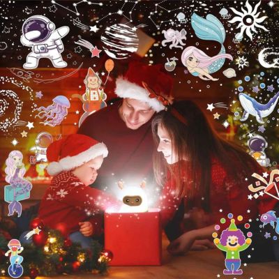 Veilleuse bébé  Robot projecteur 3 en 1 cadeau idéal