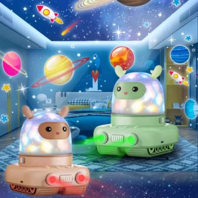 Veilleuse bébé  Robot projecteur 3 en 1 type couleurs