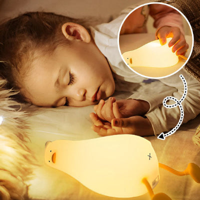 Veilleuse bébé canard DuckyDreams enfant endormi