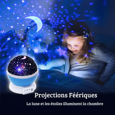 Veilleuse bébé projection plafond BabyNight™ bleu lumineuse