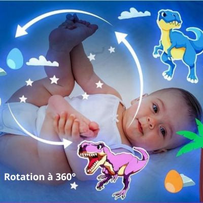 Veilleuse bébé projection plafond Robomix™ 3 en 1 rotation 360