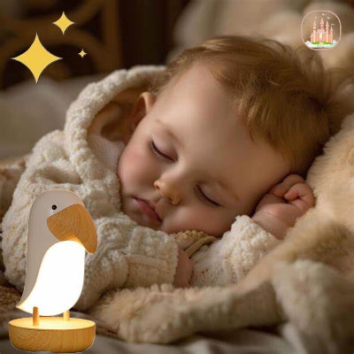 Veilleuse musicale bébé pingouin avec modèle haut-parleur