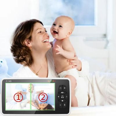 babyphone 2 caméras écran partagé