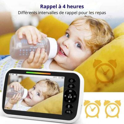 babyphone 2 caméras rappel de repas