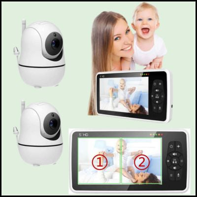 babyphone 2 caméras surveillance totale du bébé