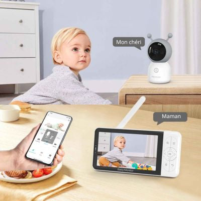 babyphone camera moniteur bebe wifi audio bidirectionnel