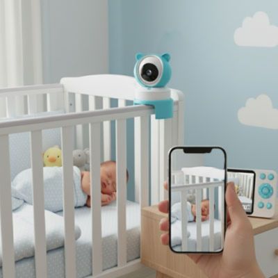  babyphone camera moniteur intelligent bidirectionnel connecté wifi