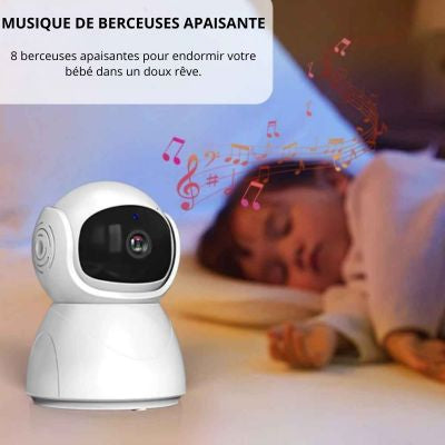 babyphone camera smart guard HD 8 berceuses intégrées