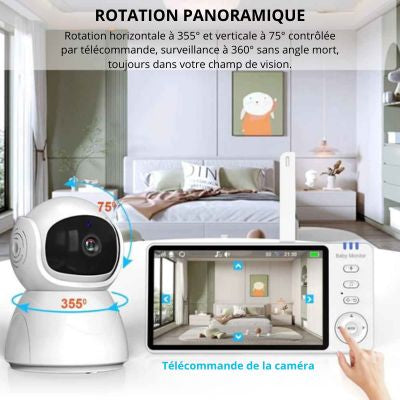 babyphone camera smart guard HD rotation panoramique