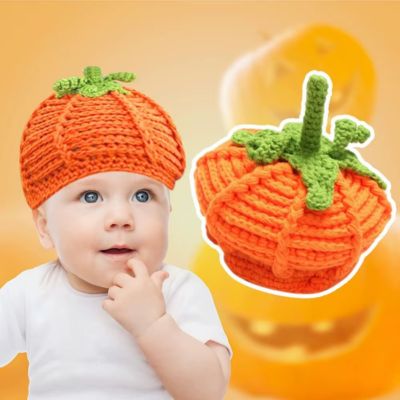 bonnet bebe citrouille halloween confortable
