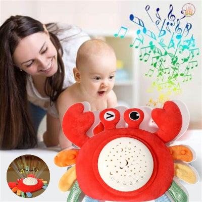 bruit blanc peluche crabe bébé joyeux