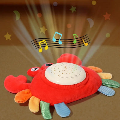 bruit blanc peluche crabe projection et musique
