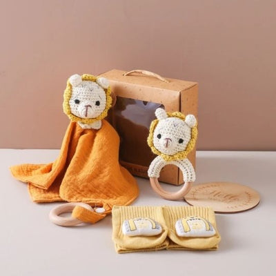cadeau pour bebe 0 – 12 mois lion avec boîte