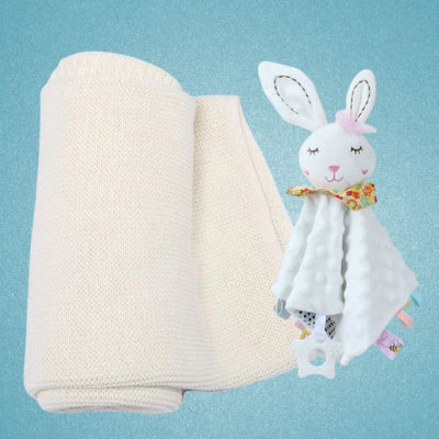 cadeau pour nouveau né lapin blanc