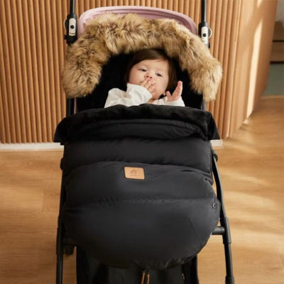 chancelière tissu imperméable noir  cocon douillet