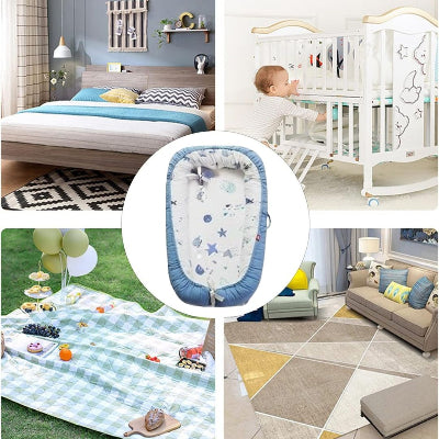 cocon pour bebe bleu océan polyvalence