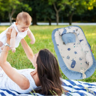 cocon pour bebe bleu océan sorties