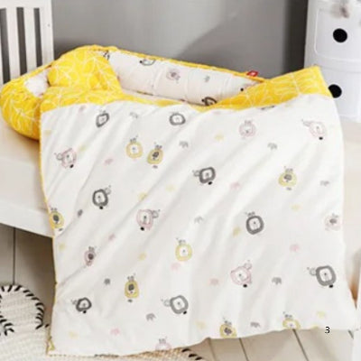 cocon pour bebe jaune d'œuf couette moelleux