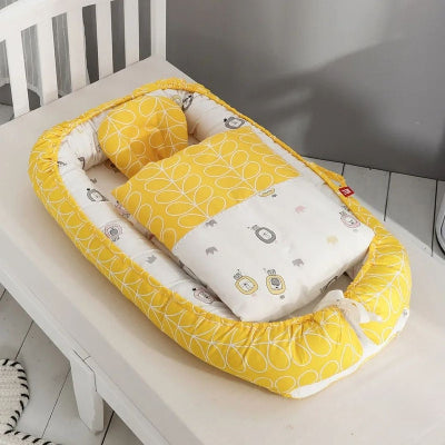 cocon pour bebe jaune d'œuf lit d'enfant