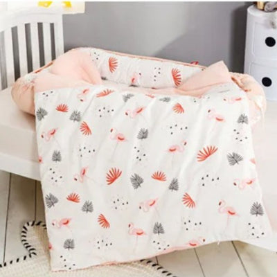 cocon pour bebe orange corail couette moelleux
