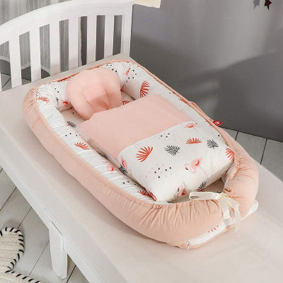 cocon pour bebe orange corail lit d'enfant