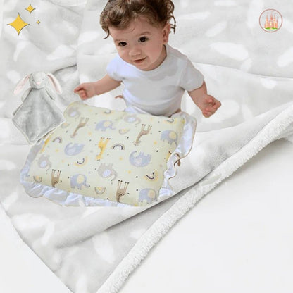 couverture en polaire pour nourrisson FeatherGrey