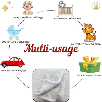 couverture polaire personnalisée pour bébé