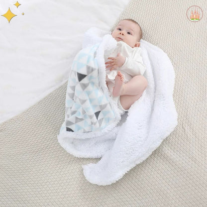 polyester couverture pour bebe lightblue