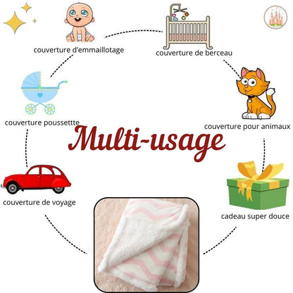 Couverture En Polaire Bebe | PinkWaves™