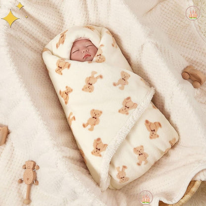 couverture polaire bébé beige