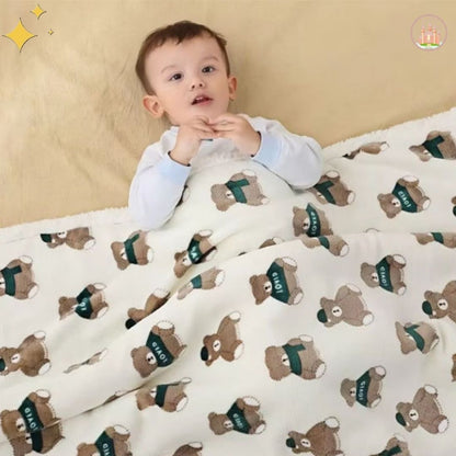 couverture douce bébé GreenBear