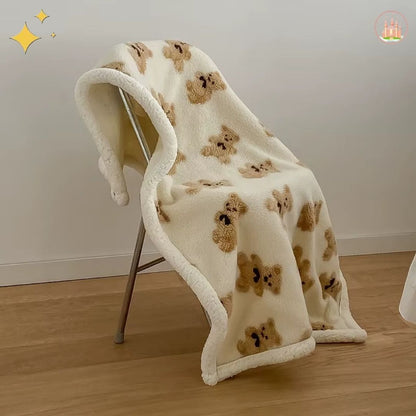 couverture en flanelle bébé GreenBear