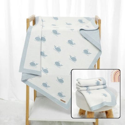 couverture bébé baleine mignonne  décoration