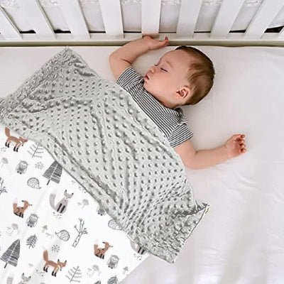 couverture bébé chouette renard rassurante