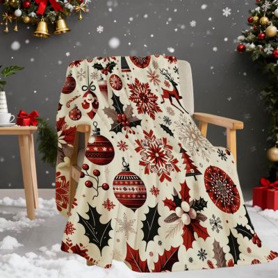 couverture bebe en flanelle imprimée de noël  décoration