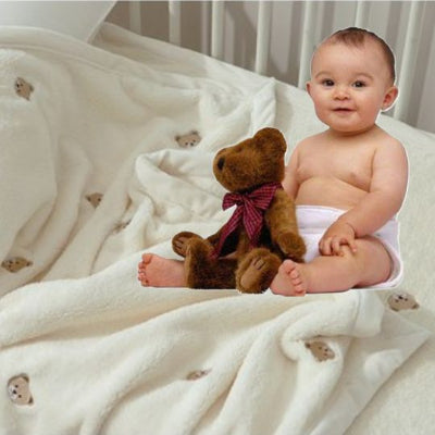couverture bébé petit ourson compagnon de nuit