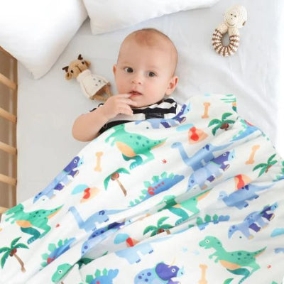 couverture bébé petits dinos cadeau