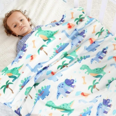 couverture bébé petits dinos nuits sereines