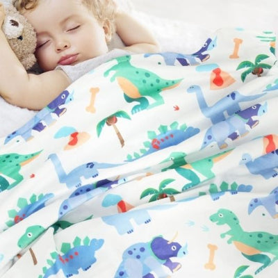 couverture bébé petits dinos sommeil paisible