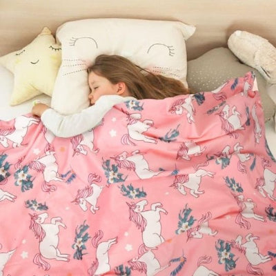 couverture bébé rêve de licorne sommeil paisible