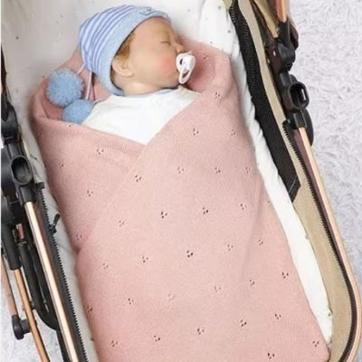 couverture bébé tricot nid de rêves  poussette