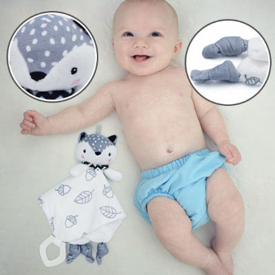 doudou bebe animaux nordiques 3 en 1 jouet câlin