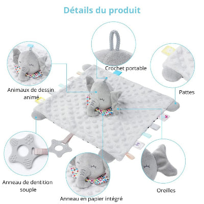 doudou bebe éléphant câlin détails du produit