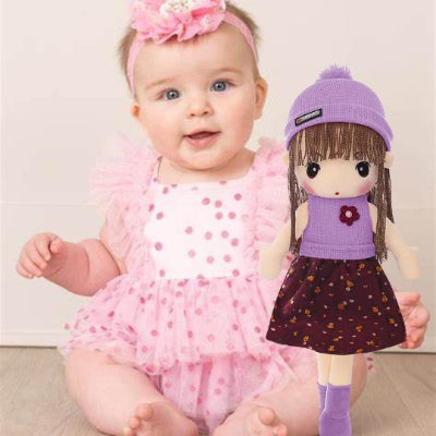 doudou bébé fille peluche princesse compagnon rassurante