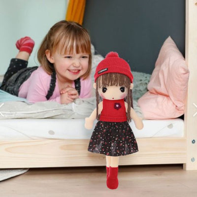 doudou bébé fille peluche princesse grande poupée