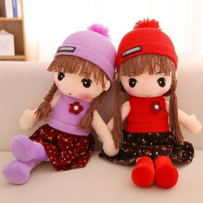 doudou bébé fille peluche princesse poupées jumelles