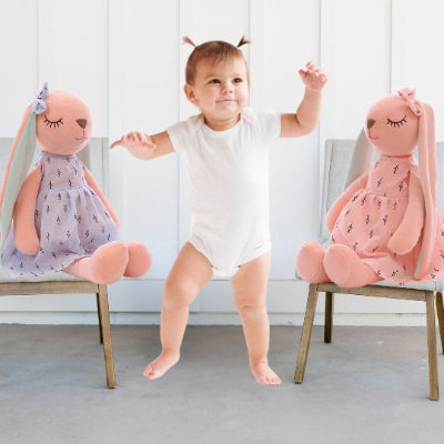 doudou bébé fille poupée lapinou enfant dansant